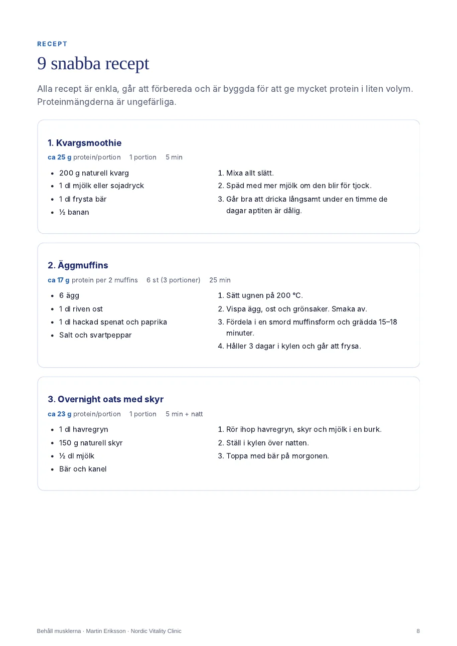 Sidförhandsvisning ur guiden: proteinrika recept